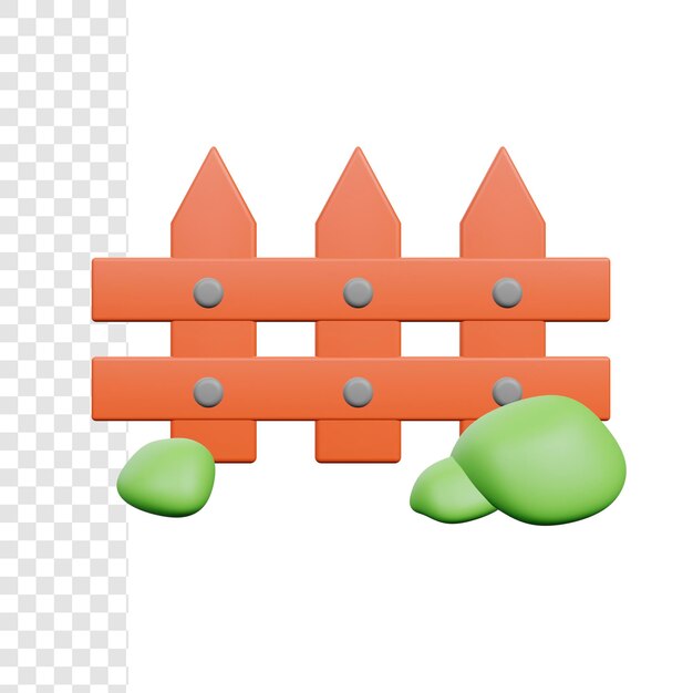 PSD 3d gardening fence