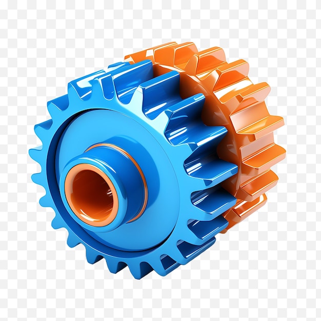 3d gear icon illustration