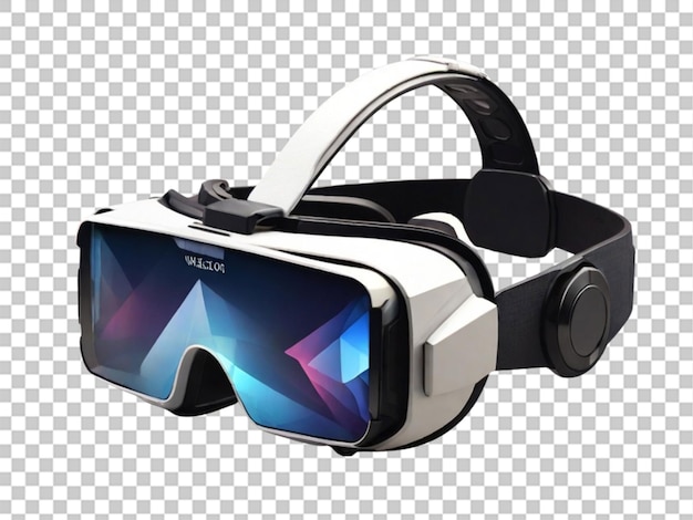 PSD 3d di gear vr headset lowpoly sullo sfondo di wight