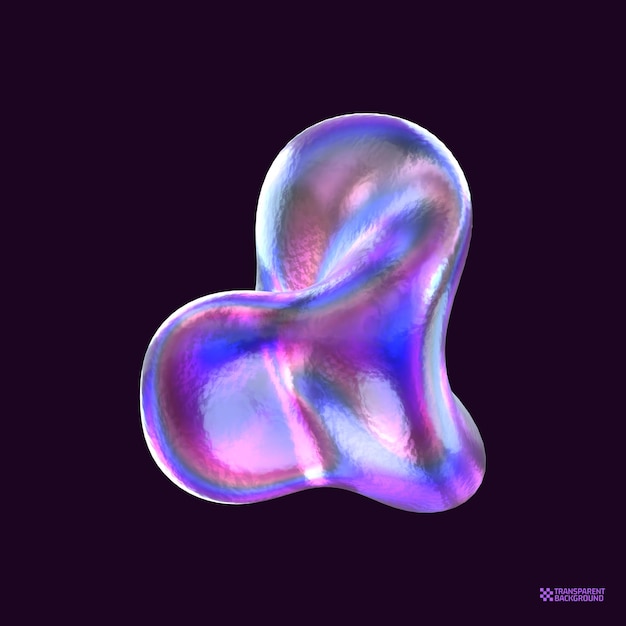 3D geef Abstracte Hologram Geometrische vorm terug
