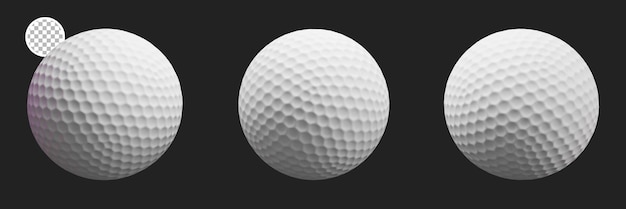 PSD 3d geef sportgolf terug