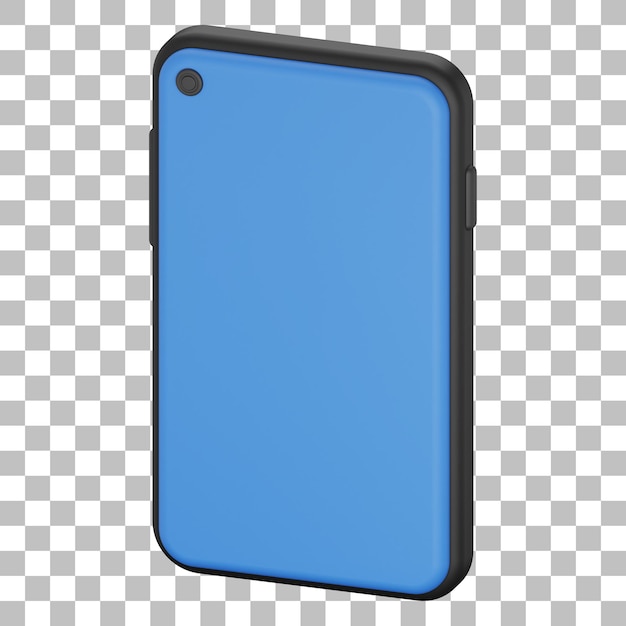 3d-geïsoleerde render van smartphonepictogram psd