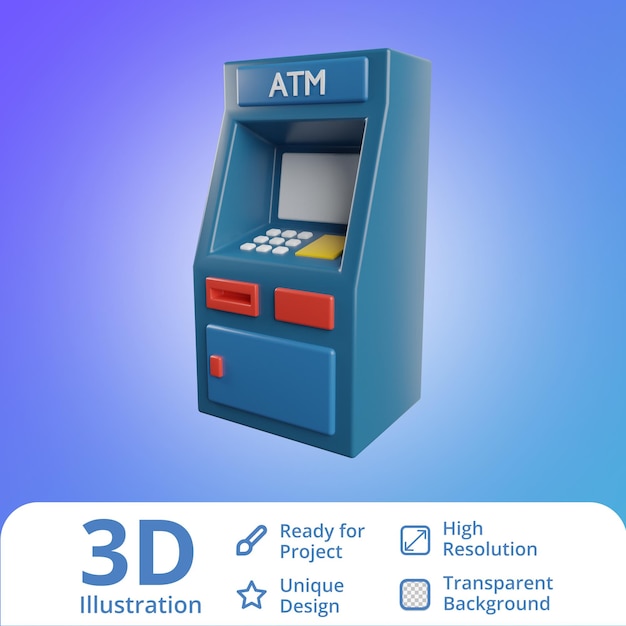 3d geldautomaat
