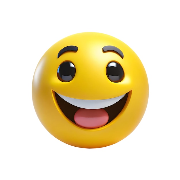 PSD 3d gelukkige glimlachende emoji