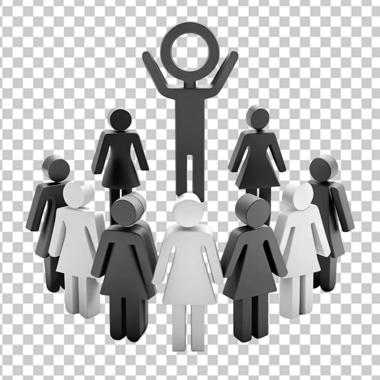 PSD 3d gender icons