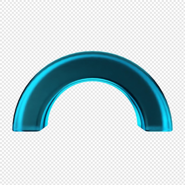 3d geometric glass green blue color