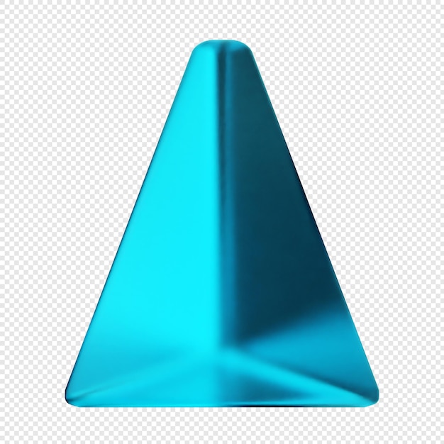 3d geometric glass green blue color