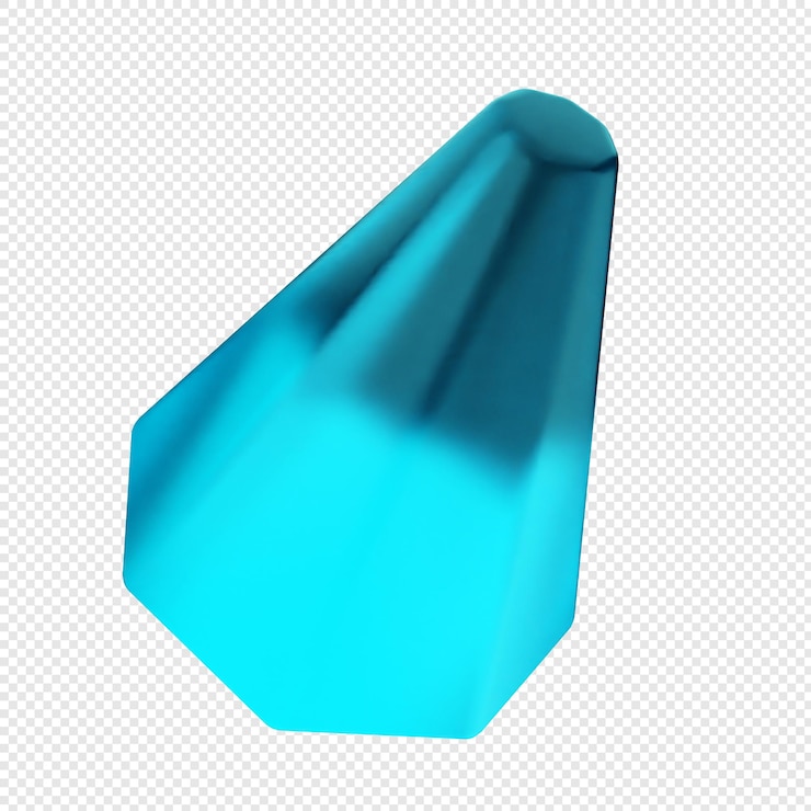 PSD 3d-геометрическое стекло зелено-голубого цвета