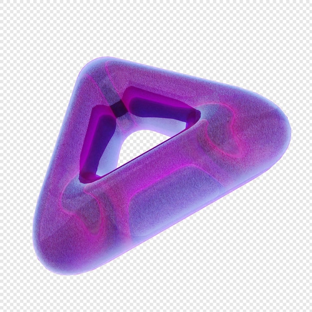 3D geometrik cam mor renk