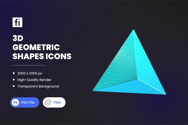 3d geometry shapes tetahedron