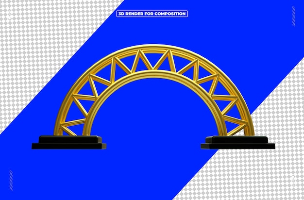 3d-gerenderde reflectorlichtstructuur