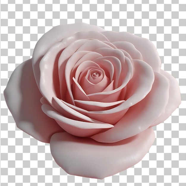 PSD 3d gerenderde roze roos