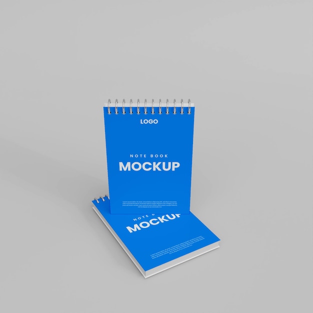 3d geringd notebookmodel