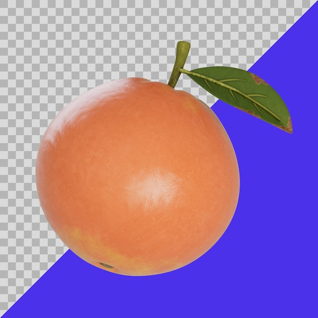 3d gestileerde grapefruit