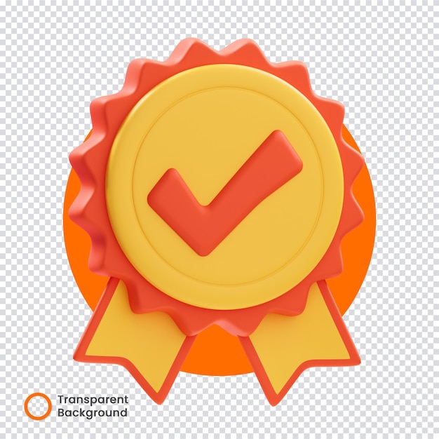 3D-geverifieerd badge-icoon voor winkelen en bezorgen