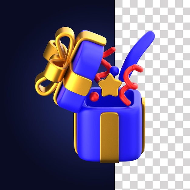 Illustrazione del premio regalo 3d 1