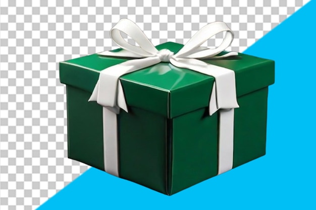 PSD 3d gift box design with pakistani flag