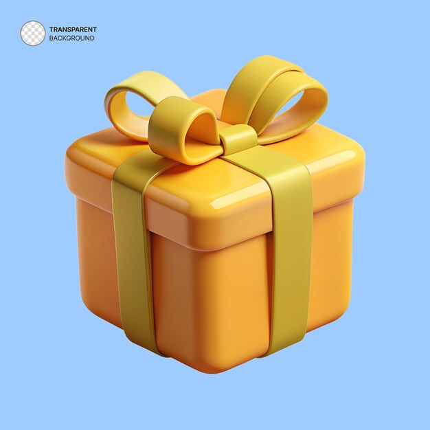 3D 선물 상자 아이콘 일러스트