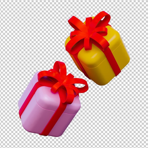 Icona di scatola regalo 3d