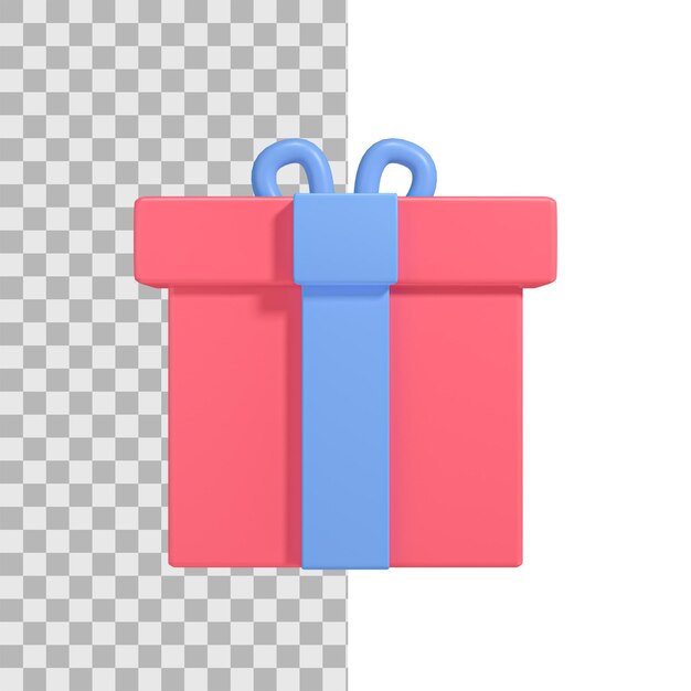 3d gift box icon