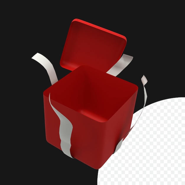 PSD 3d gift box illustration