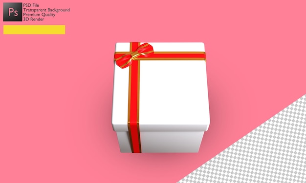 PSD illustrazione del contenitore di regalo 3d