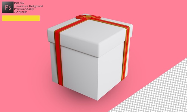 3d gift box illustration