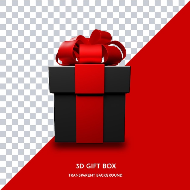 3d gift box render