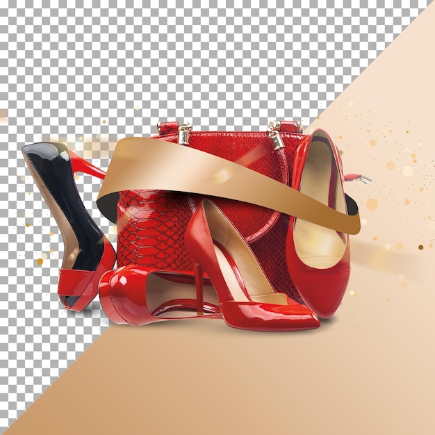 3d gift box with ribbon illustration