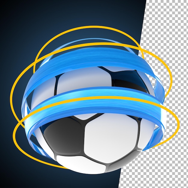 3d gjengivelse ball sprut maling fotball fotball