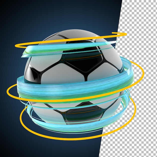 3d gjengivelse ball sprut maling fotball fotball