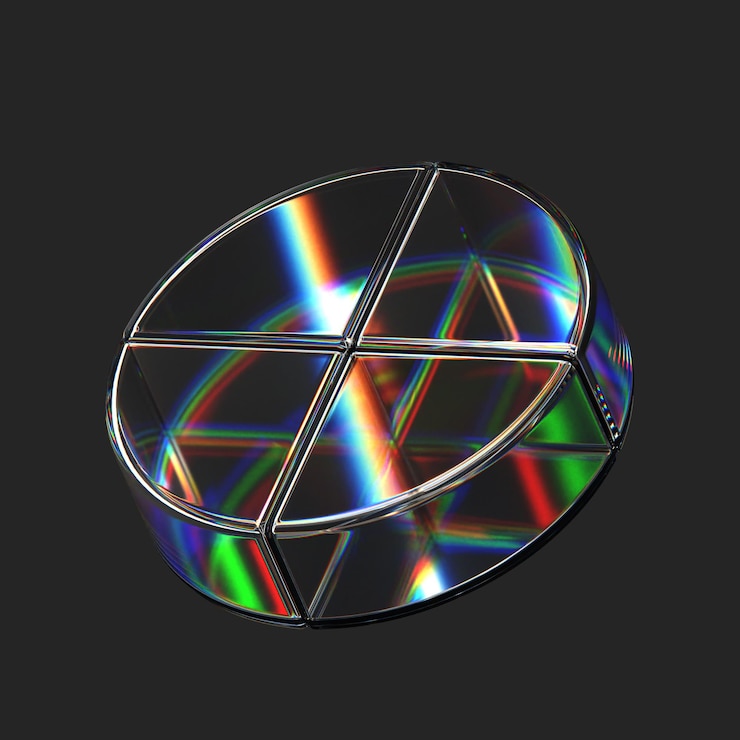 PSD 3d 유리 추상 모양 템플릿