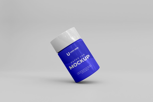 Mockup di barattolo di vetro 3d