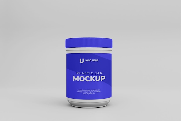 PSD 3d glass jar mockup