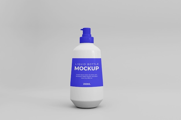 3D Glass Jar Mockup