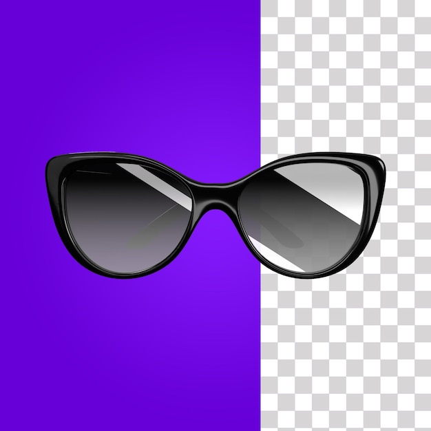 PSD illustrazione di occhiali 3d