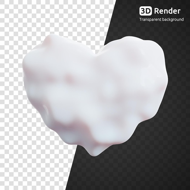 PSD 3d glaze heart