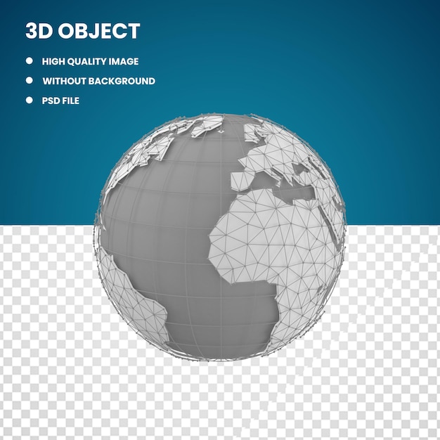 Континенты 3d глобуса