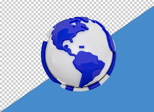 PSD 3d globe png