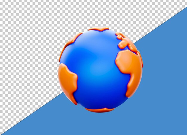 PSD 3d globe png