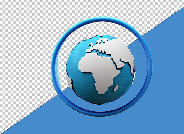 PSD 3d globe png