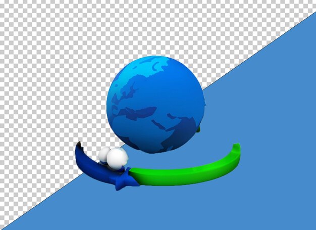 PSD 3d globe png