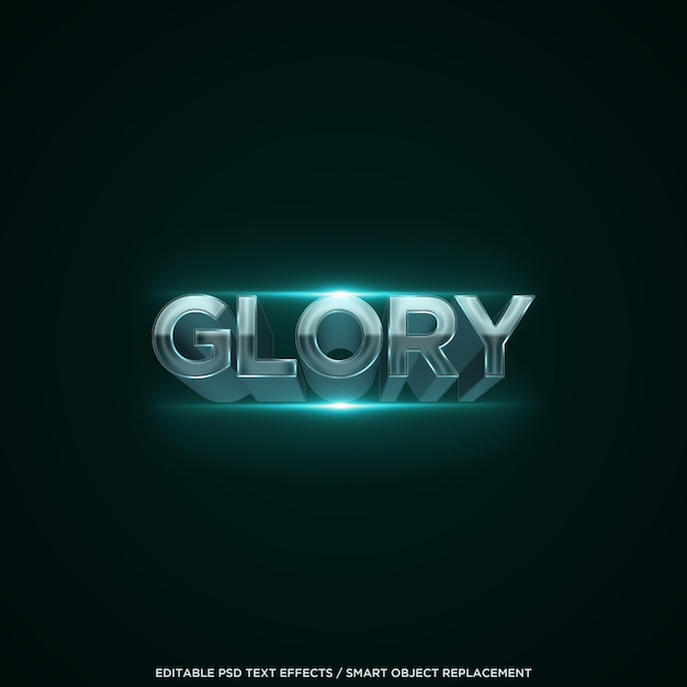 3D Glory Text Effect