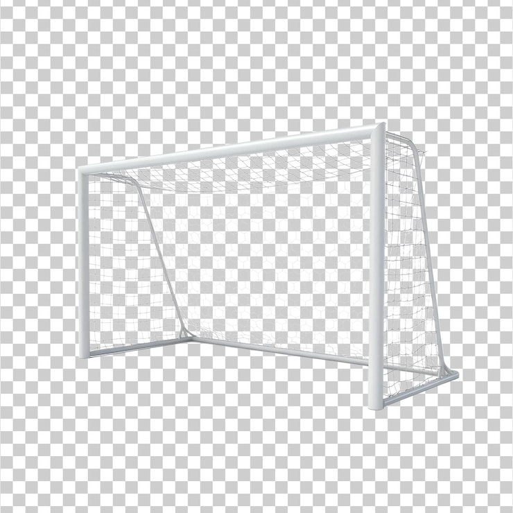 PSD 3d goal net png izolowany na przezroczystym tle