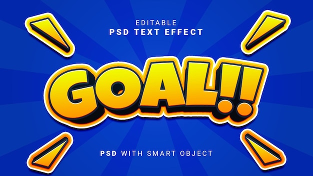 3d goal text effect