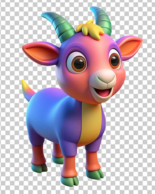 PSD 3d goat clipart png