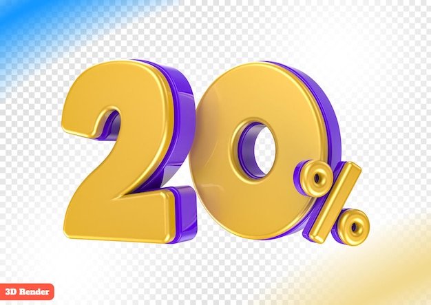 3d gold: 20% off voor rendering