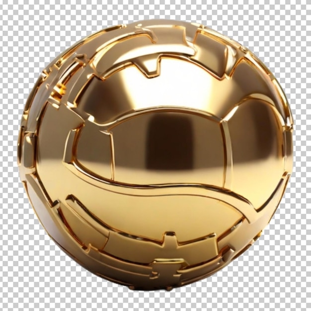 3d gold ball png psd