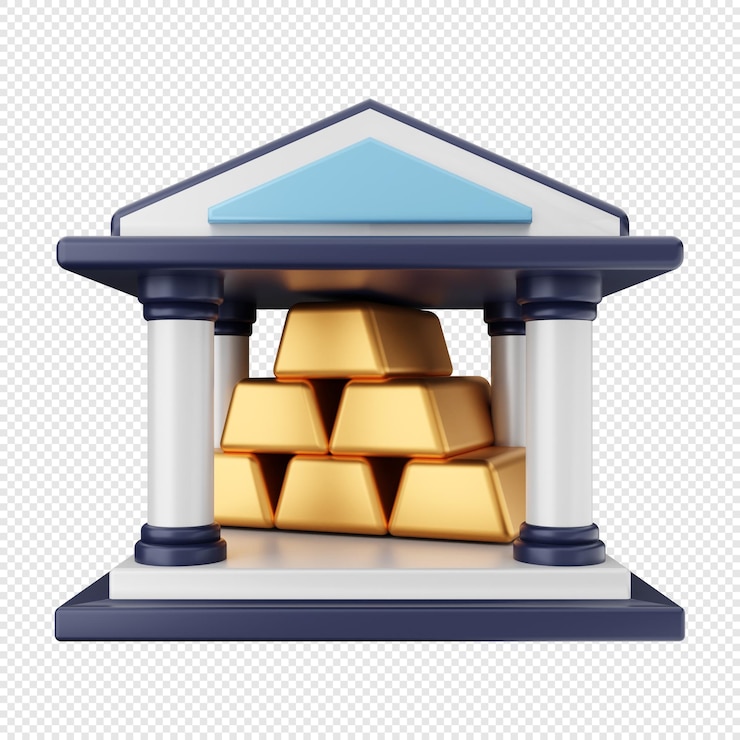PSD 3d 金幣儲存圖標