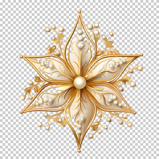 PSD 3d gold star isolated on transparent background